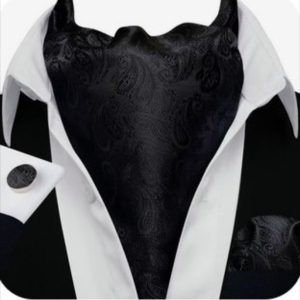 Set cravata / esarfa Ascot + batista + butoni