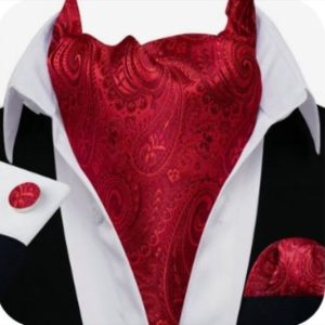 Set cravata / esarfa / lavaliera Ascot + batista + butoni