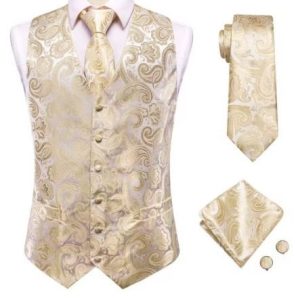 Set vesta + cravata + batista + butoni