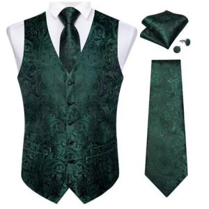 Set vesta + cravata + batista + butoni