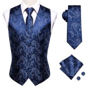 Set vesta + cravata + batista + butoni