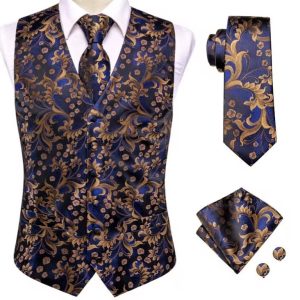Set vesta + cravata + batista + butoni