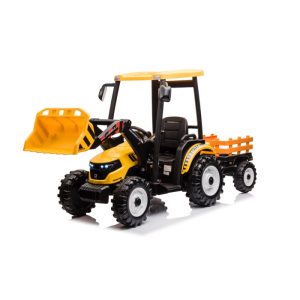 Tractor electric pentru copii Autokids cu remorca si cupa Mega D68 24V 400W