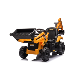 Tractor excavator electric pentru copii JCB 2 in 1 (0960) Galben - Autokids.ro