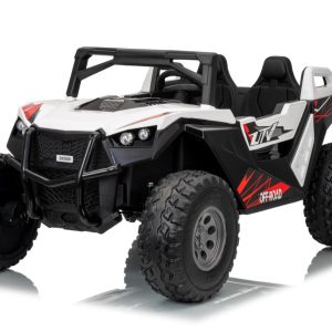 UTV electric pentru 2 copii Buggy XXL FAST EDITION cu viteza maxima 15km/h 500W 24V 4x4 (sx2929-fast) Alb - Autokids.ro