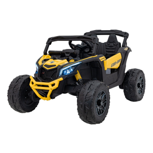 UTV electric pentru copii Can-Am Maverick  24V 800W 4x4 (CA003) Galben - Autokids.ro