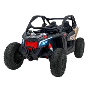 UTV electric pentru copii cu 2 locuri Can-Am Maverick Turbo Strong RR 24V 640W (CA001) Negru - Autokids.ro