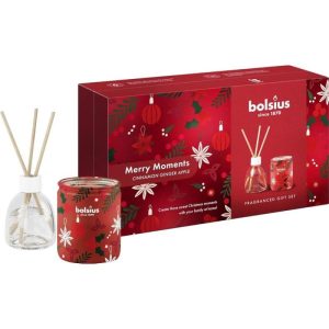 Lumanare Parfumata si Odorizant Difuzor Bolsius Merry Moments