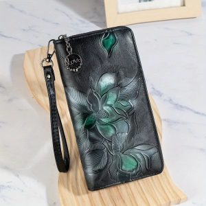 Portofel negru elegant de dama