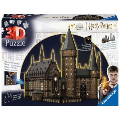 Ravensburger - Puzzle 3d Cu Led Harry Potter Sala Principala 540 Piese - imagine 2