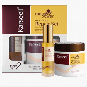 Set Karseell Collagen pentru Păr Uscat și Deteriorat – Mască 500ml + Ulei 50ml pentru Hidratare