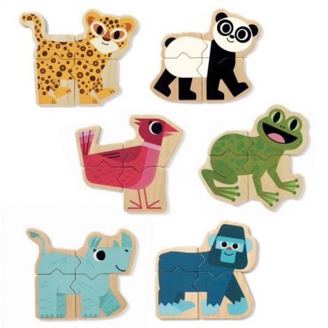 Reducere 12% - Puzzle cu magneti Djeco Mixanimo - imagine 2